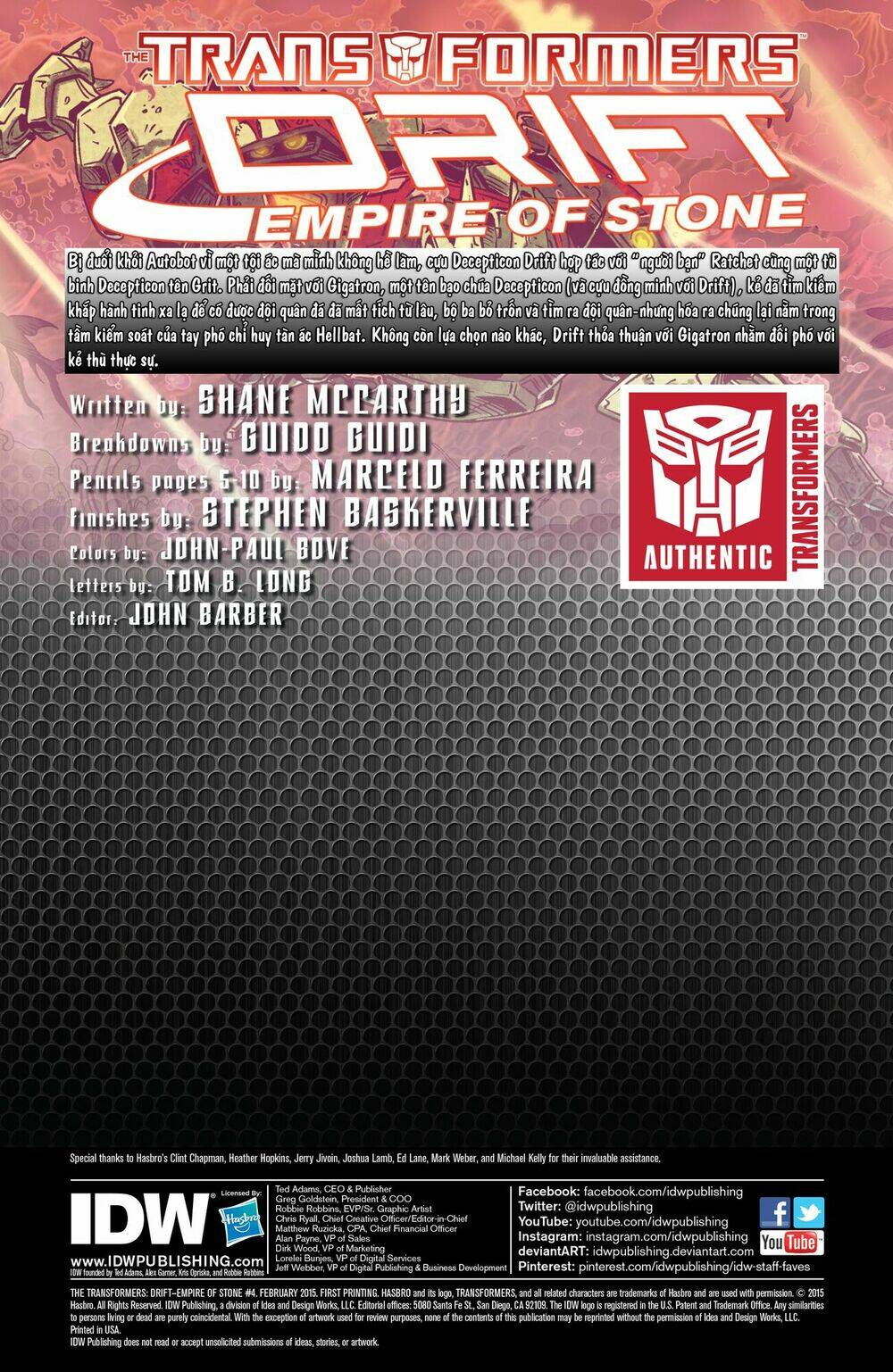 Trang truyện page_2 trong truyện tranh The Transformers: Drift – Empire Of Stone - Chapter 4 - truyentvn.net