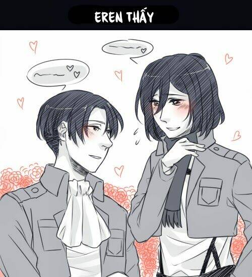 Tấn Công Người Khổng Lồ - Doujinshi Eren X Mikasa