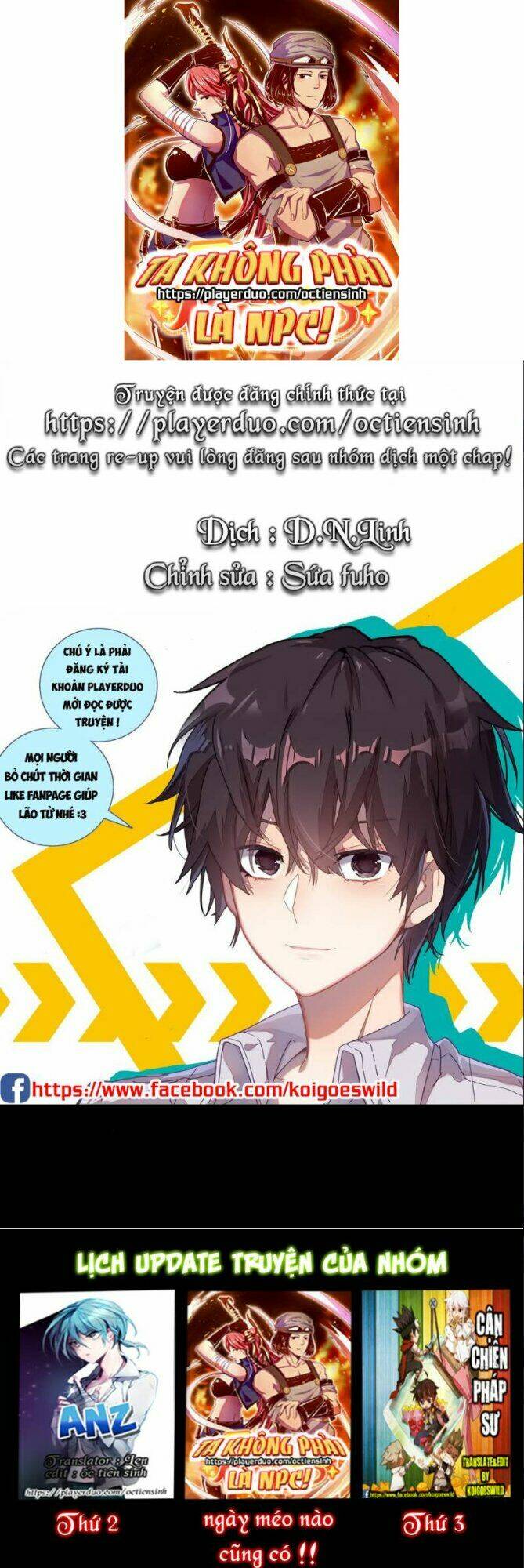 Ta Không Phải Là NPC Chapter 13 - TC Truyện