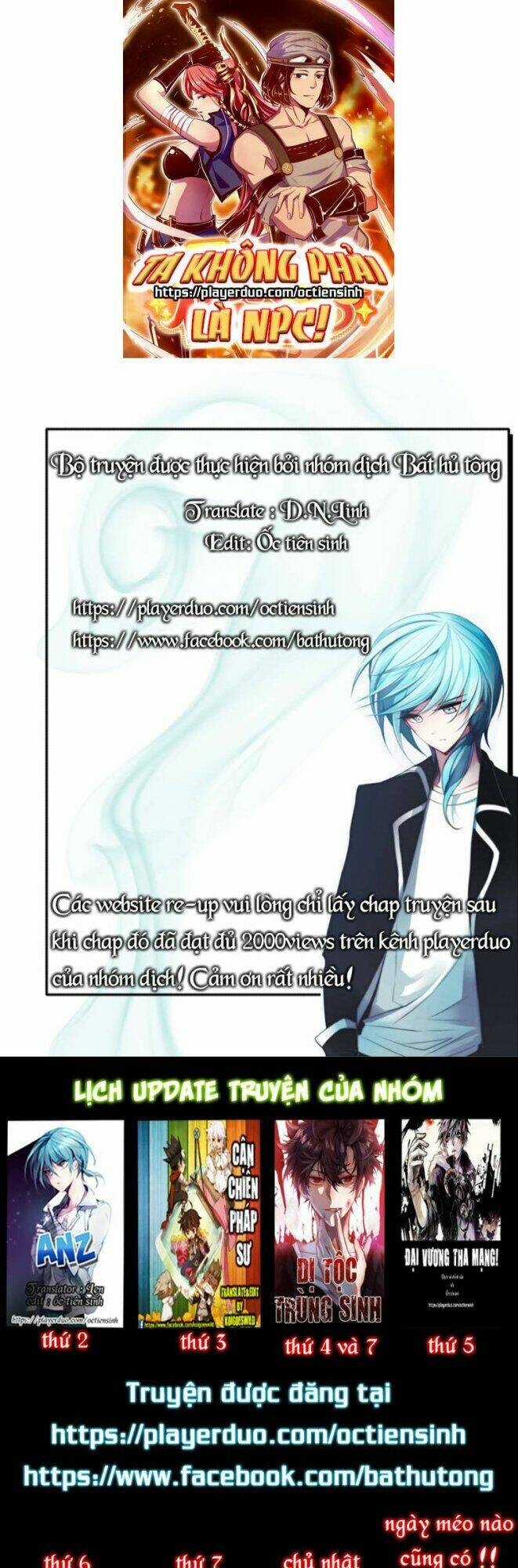 Ta Không Phải Là NPC Chapter 19 - TC Truyện
