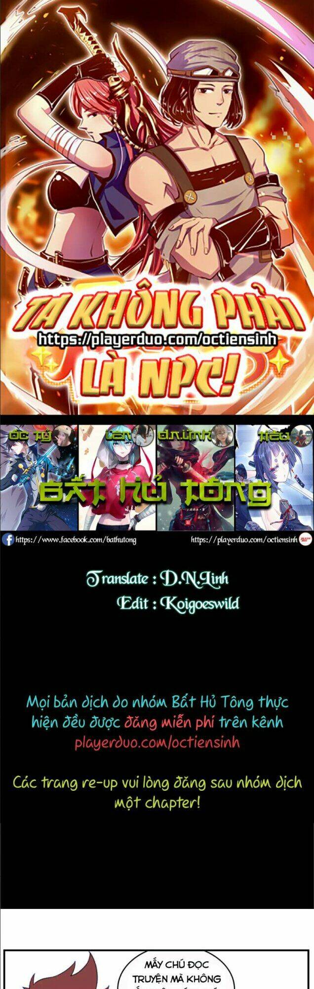 Ta Không Phải Là NPC Chapter 47 - TC Truyện