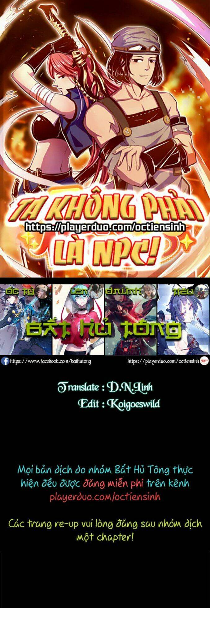 Ta Không Phải Là NPC Chapter 48 - TC Truyện