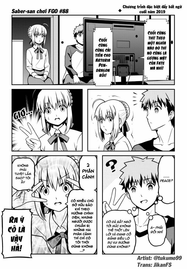 Saber-san chơi FGO! [Chap 1-51] - Page 44