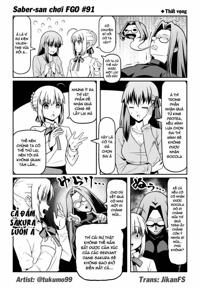 Saber-san chơi FGO! [Chap 1-51] - Page 47