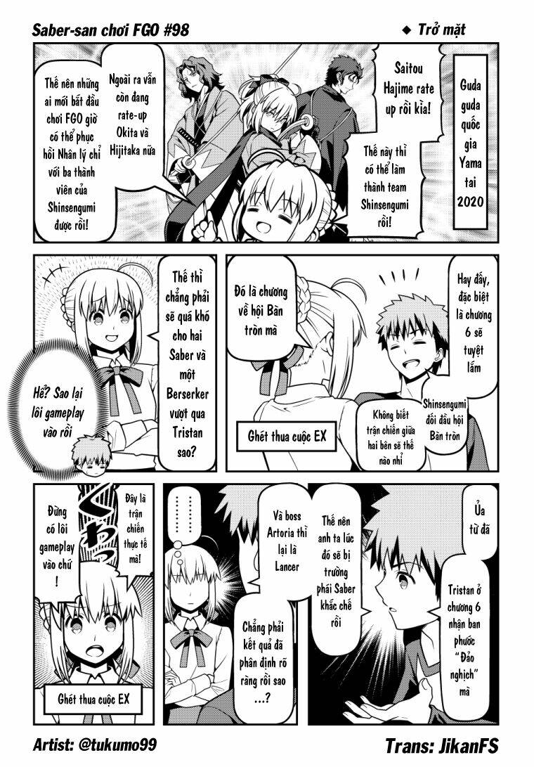 Saber-san chơi FGO! [Chap 1-51] - Page 54