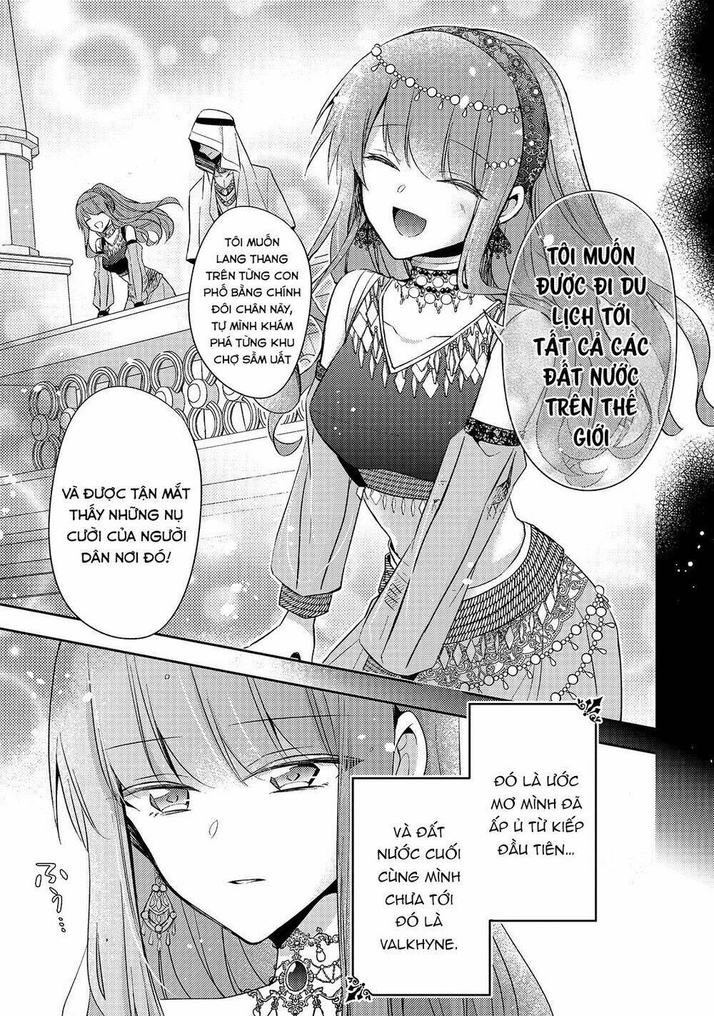 Trang truyện page_15 trong truyện tranh Loop 7-kaime No Akuyaku Reijou Wa Moto Tekikoku De Juukimama Na Hanayome Seikatsu O Mankitsu Suru - Chapter 2 - truyentvn.net