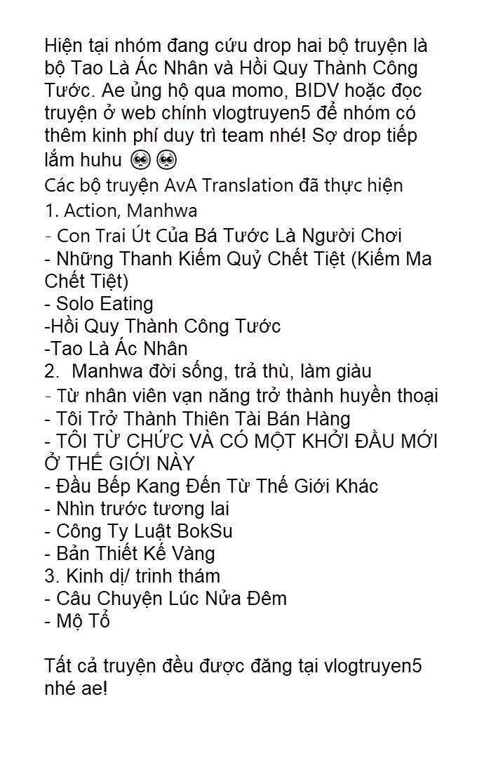 Vô Hạn Thôi Diễn: Chương 1