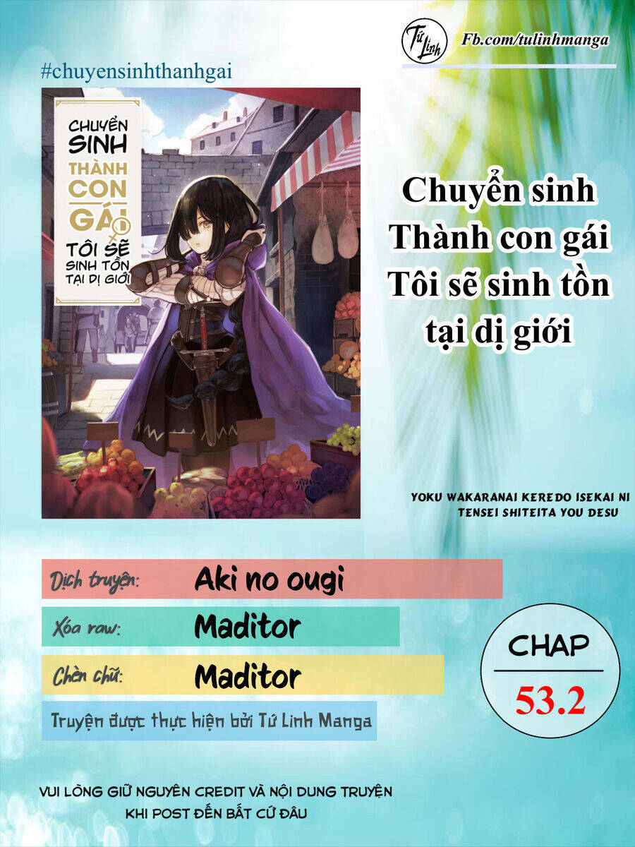 Chuyển Sinh Thành Con Gái Tôi Sẽ Sinh Tồn Tại Dị Giới [Chap 53.2] - Page 1