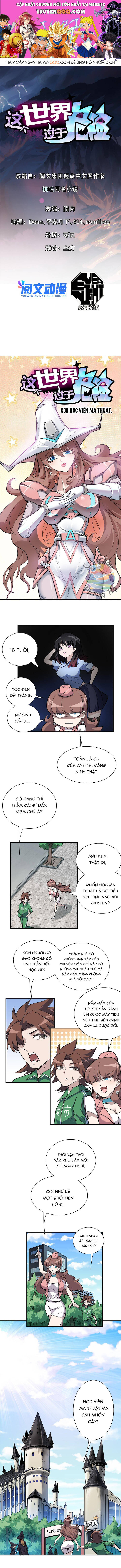 Thế Giới Này Quá Đỗi Nguy Hiểm [Chap 29-33]