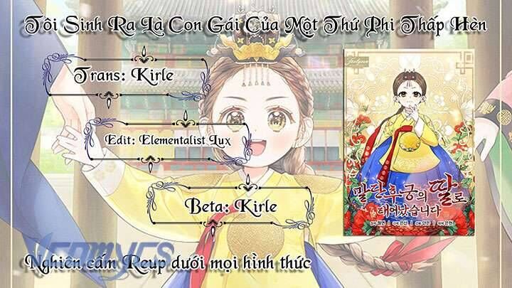 Tôi Sinh Ra Là Con Gái Của Một Thứ Phi Thấp Hèn [Chap 1-44]