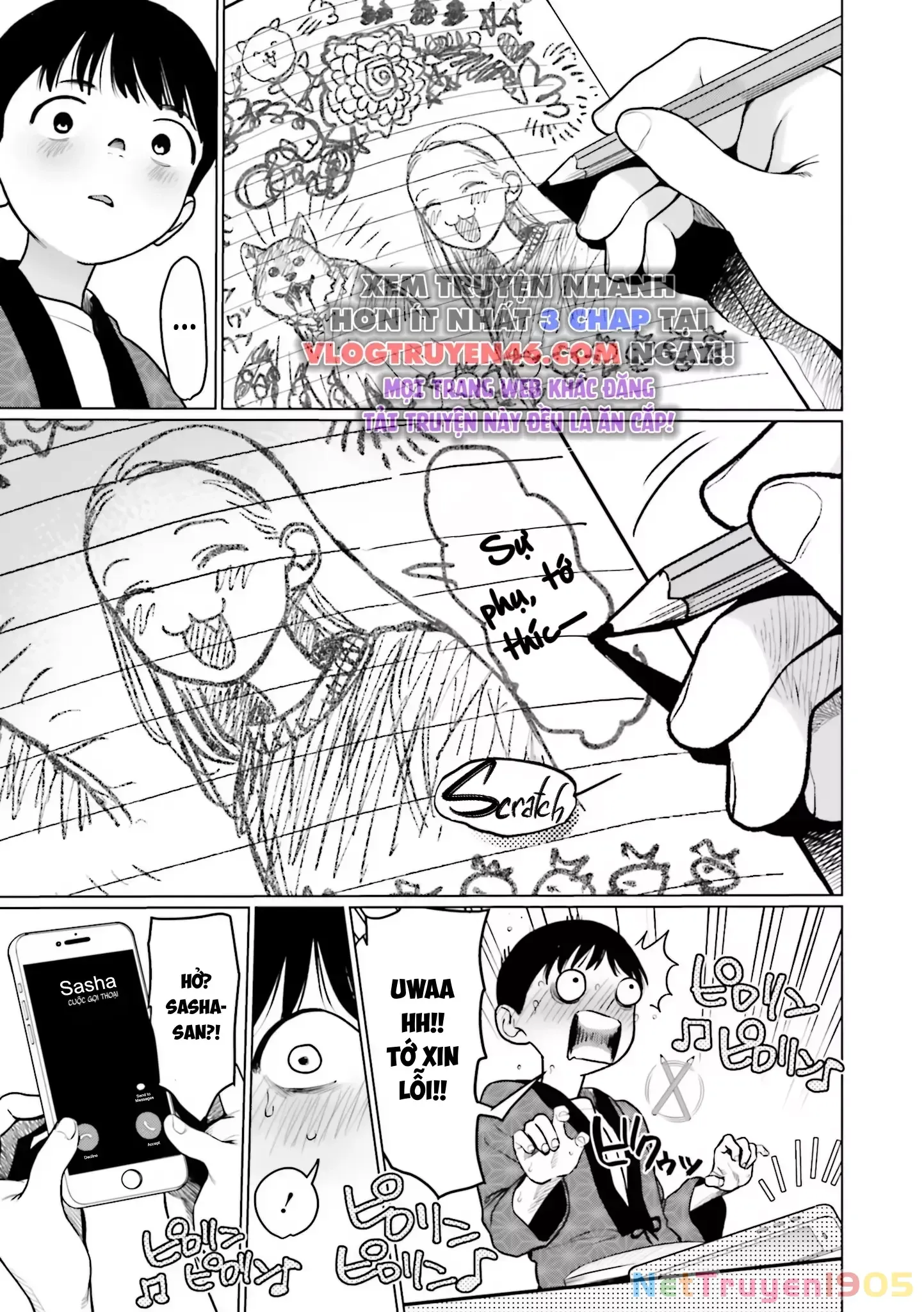 Bé Sơ Trung Sasha Và Thằng Bạn Otaku Cùng Lớp [Chap 22.8-31] - Page 11
