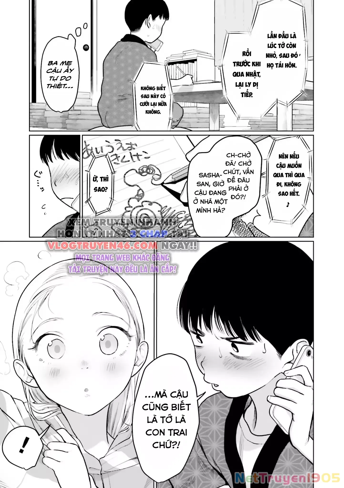 Bé Sơ Trung Sasha Và Thằng Bạn Otaku Cùng Lớp [Chap 22.8-31] - Page 7