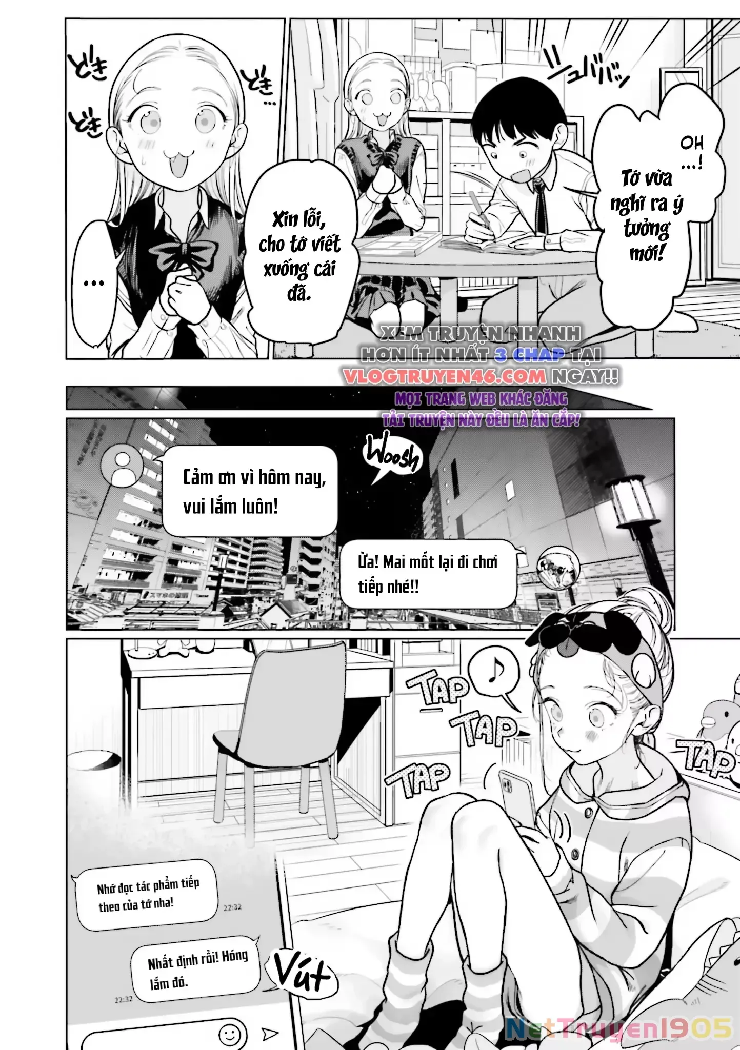 Bé Sơ Trung Sasha Và Thằng Bạn Otaku Cùng Lớp [Chap 22.8-31] - Page 16