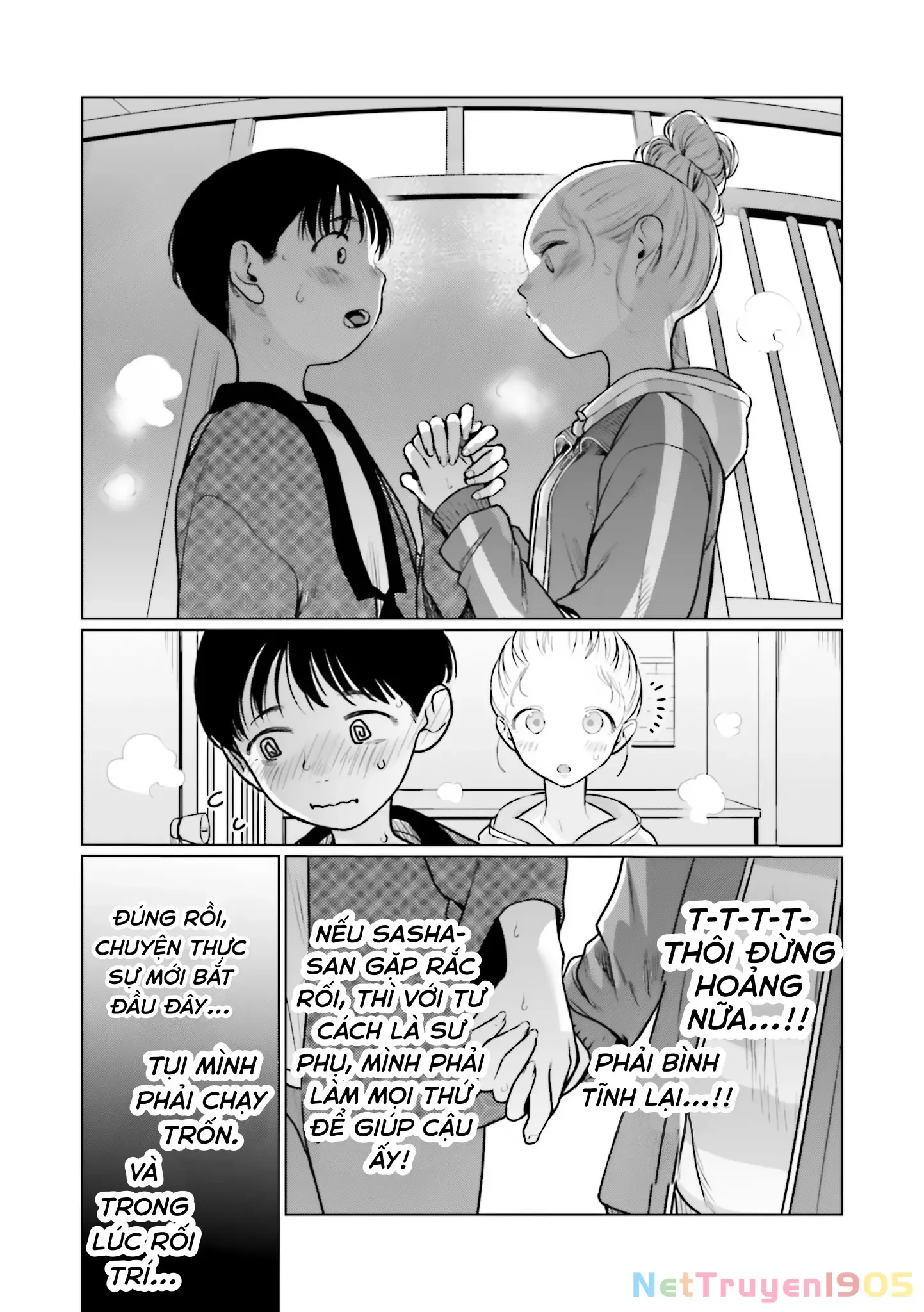 Bé Sơ Trung Sasha Và Thằng Bạn Otaku Cùng Lớp [Chap 22.8-31] - Page 22
