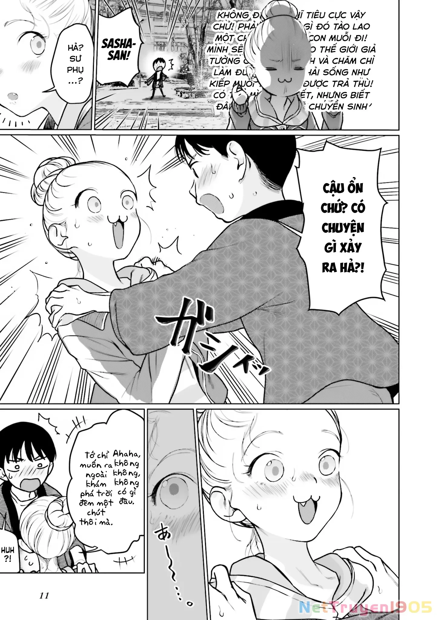 Bé Sơ Trung Sasha Và Thằng Bạn Otaku Cùng Lớp [Chap 22.8-31] - Page 8