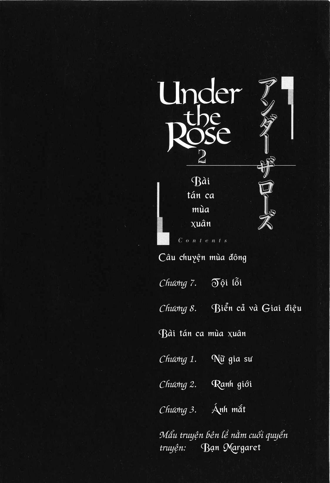 Under The Rose - Phần Truyện Mùa Xuân [Chap 1-11]