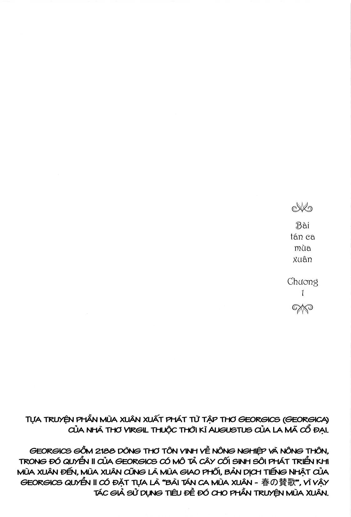 Under The Rose - Phần Truyện Mùa Xuân [Chap 1-11]