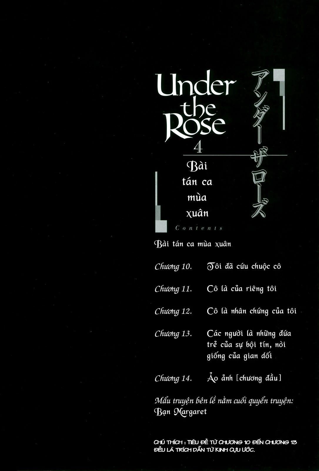 Under The Rose - Phần Truyện Mùa Xuân [Chap 1-11]