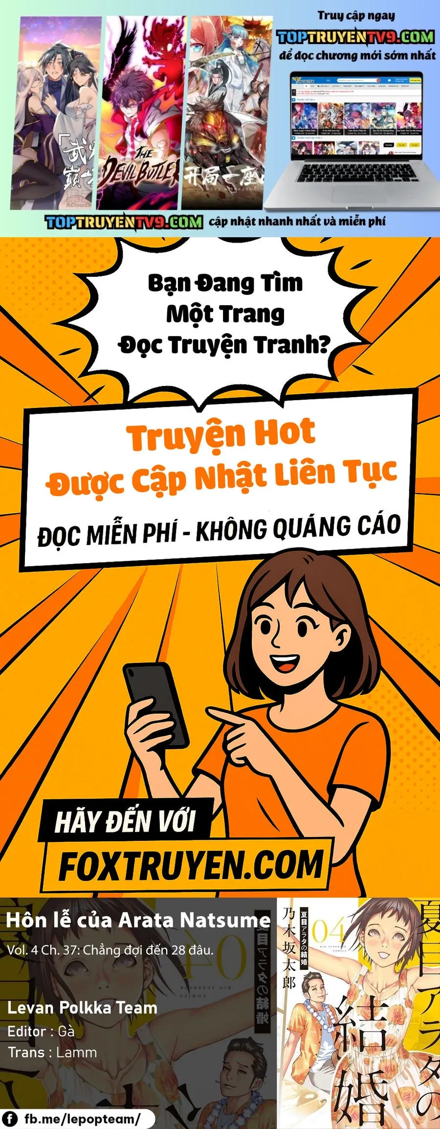 Đám Cưới Của Natsume Arata Chapter 37 - TC Truyện