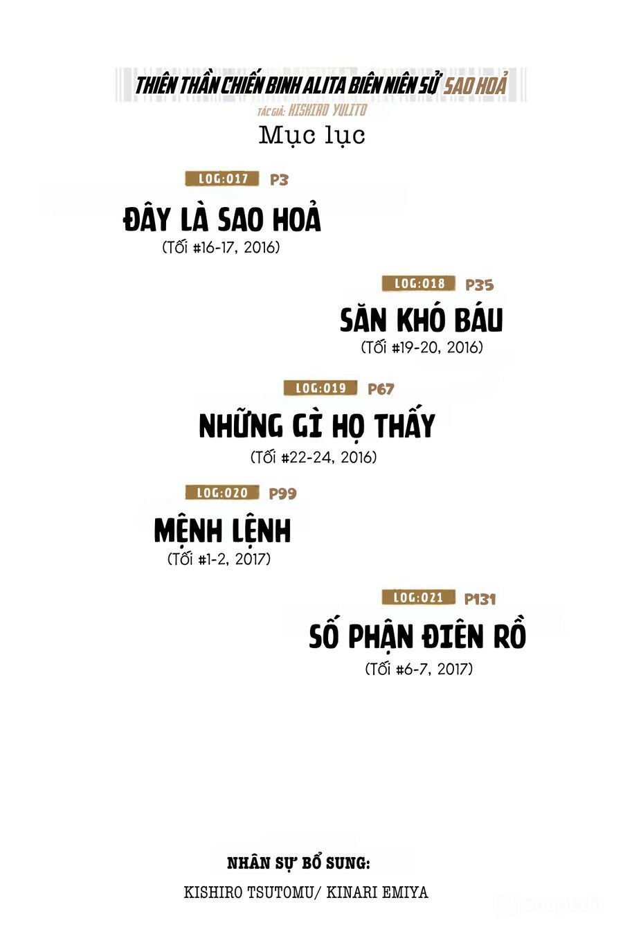 Thiên Thần Chiến Binh Alita Biên Niên Sử Sao Hoả [Chap 15.1-18.1]
