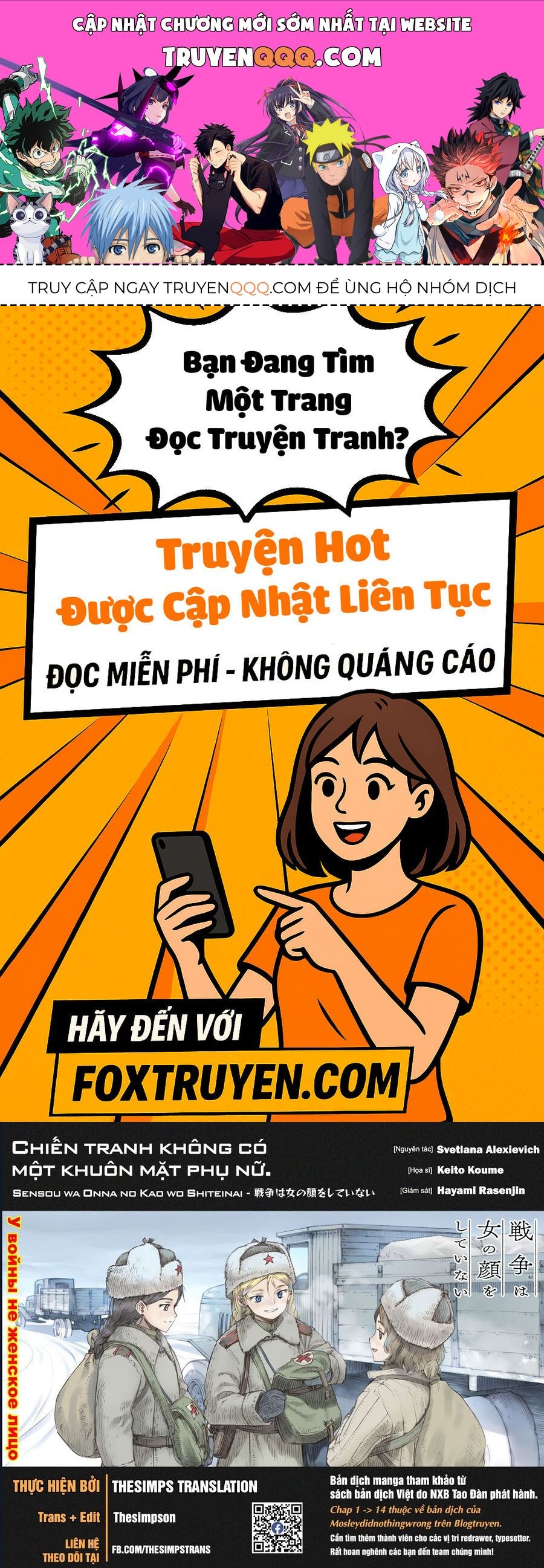 Chiến tranh không có một khuôn mặt phụ nữ Chapter 33.3 - TC Truyện