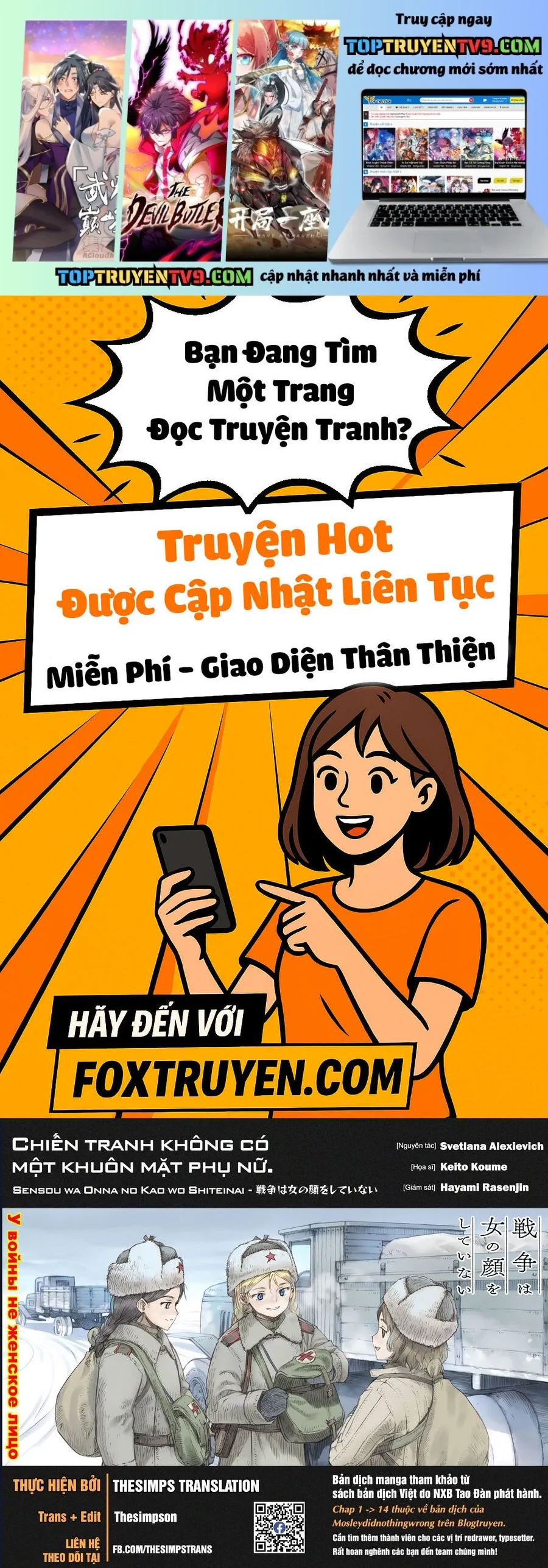 Chiến tranh không có một khuôn mặt phụ nữ Chapter 33.6 - TC Truyện