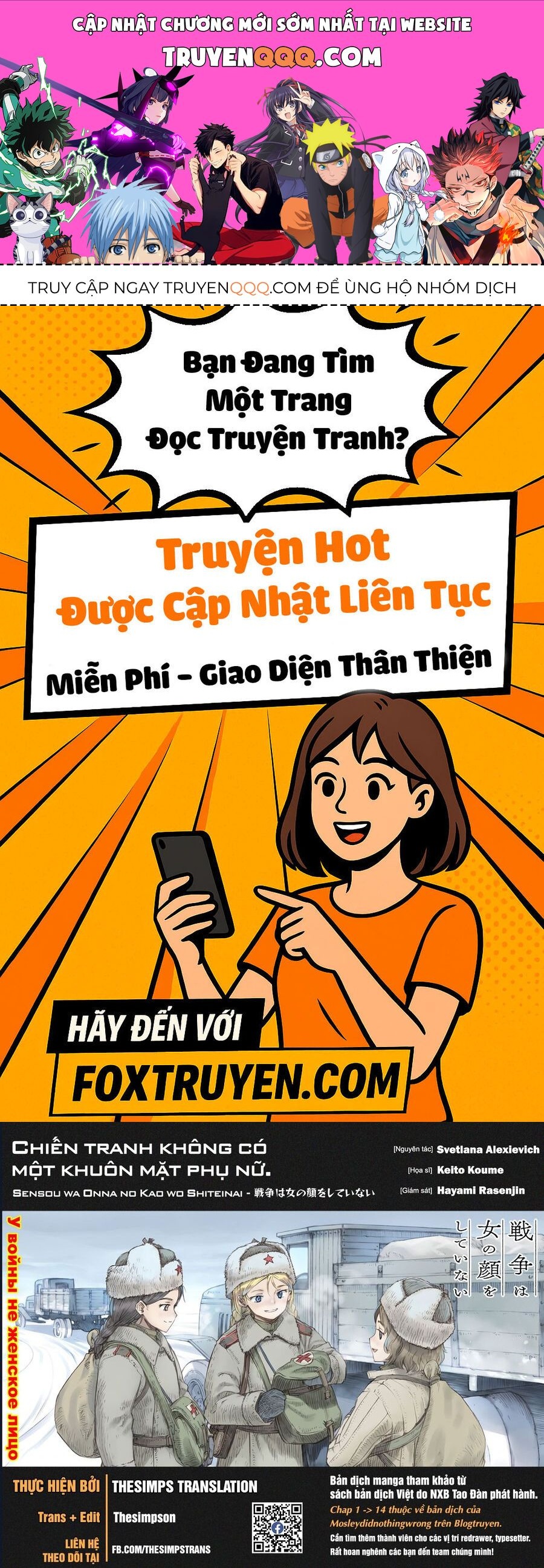 Chiến tranh không có một khuôn mặt phụ nữ Chapter 33.8 - TC Truyện