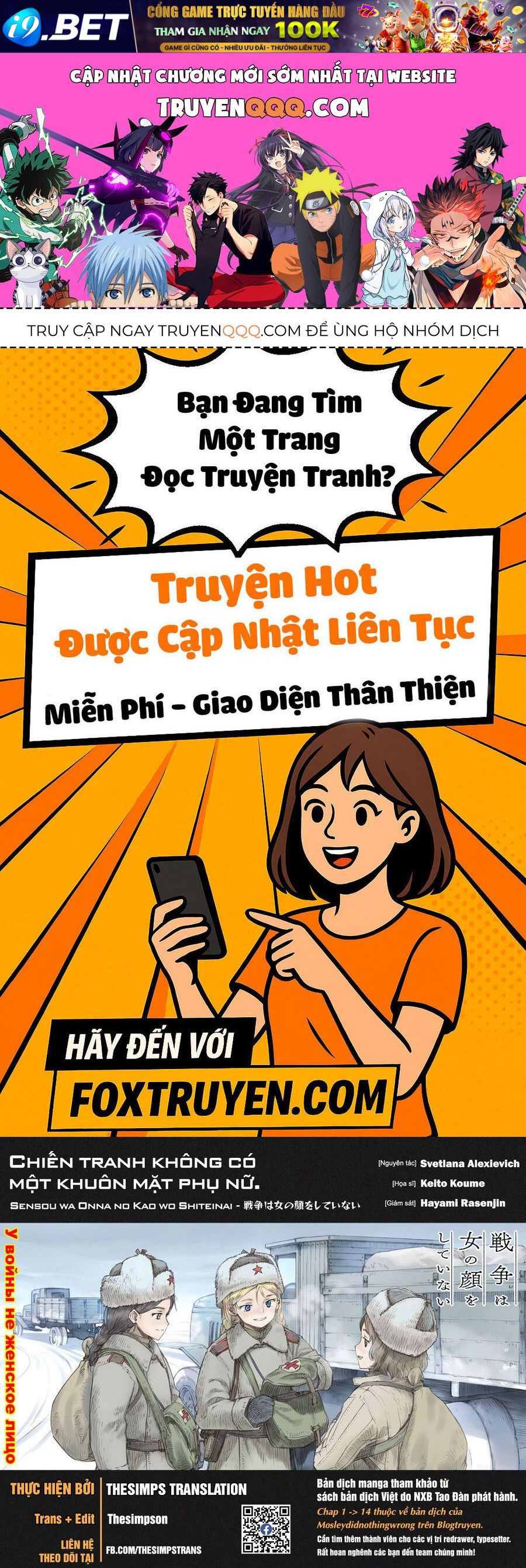 Chiến tranh không có một khuôn mặt phụ nữ Chapter 34.2 - TC Truyện