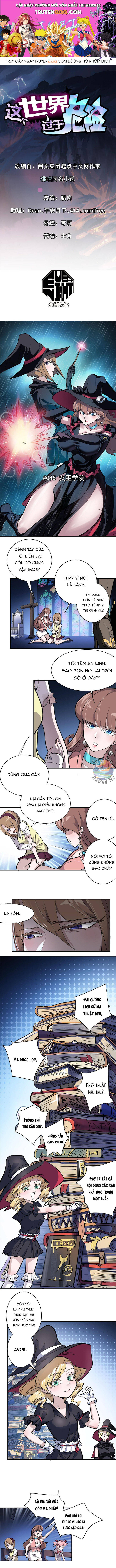 Thế Giới Này Quá Đỗi Nguy Hiểm Chapter 45 - TC Truyện