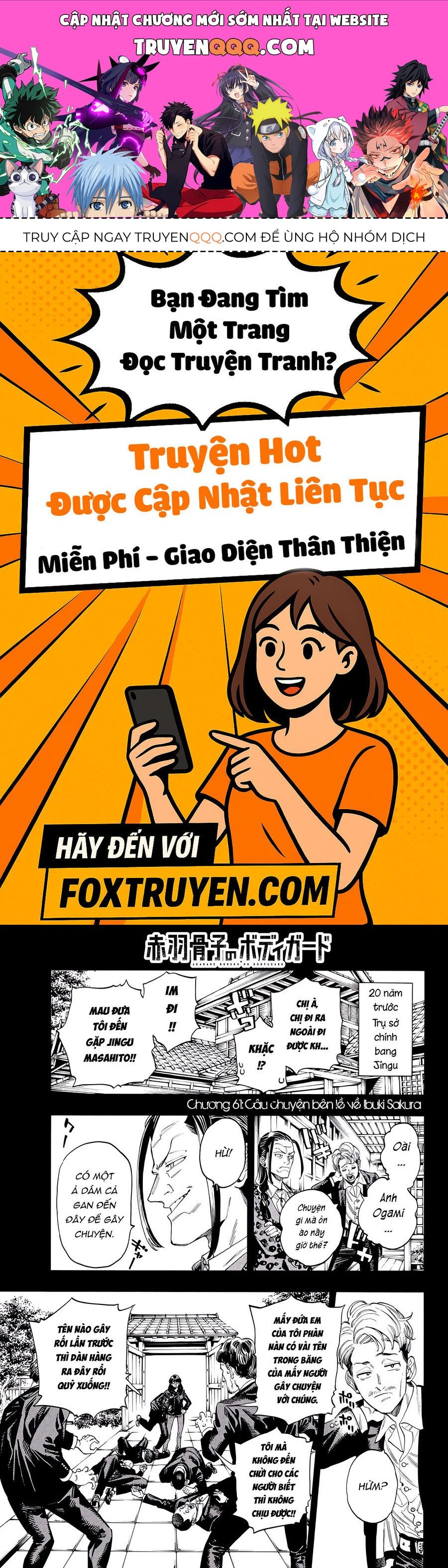Vệ sĩ của Akabane Honeko Chapter 61 - TC Truyện
