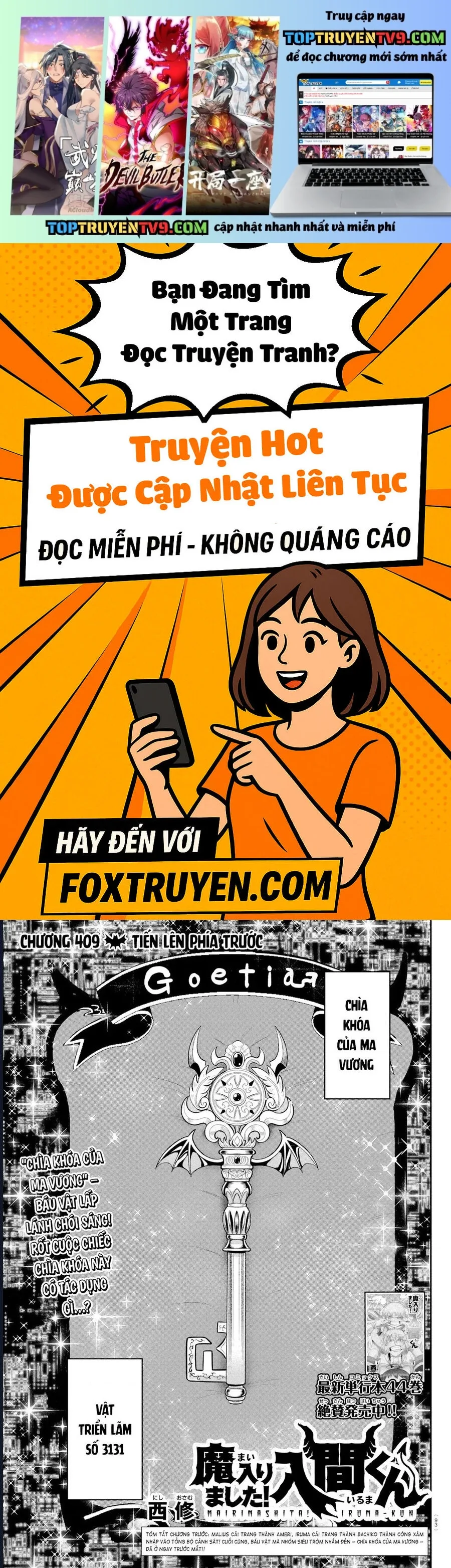 Chào Mừng Cậu Đến Trường Iruma-Kun [Chap 408-417]