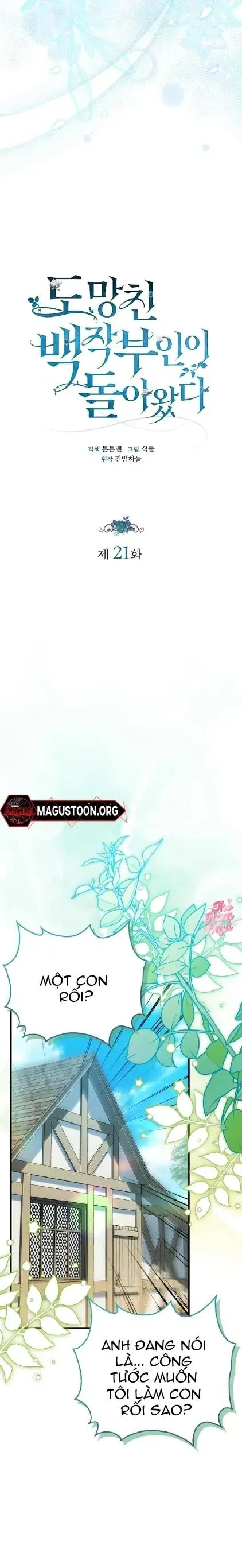 Nữ Bá Tước Bỏ Trốn Đã Quay Trở Lại [Chap 21]