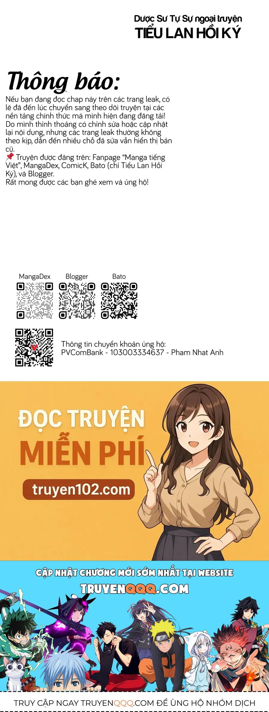 Dược Sư Tự Sự Ngoại Truyện Tiểu Lan Hồi Ký [Chap 7]