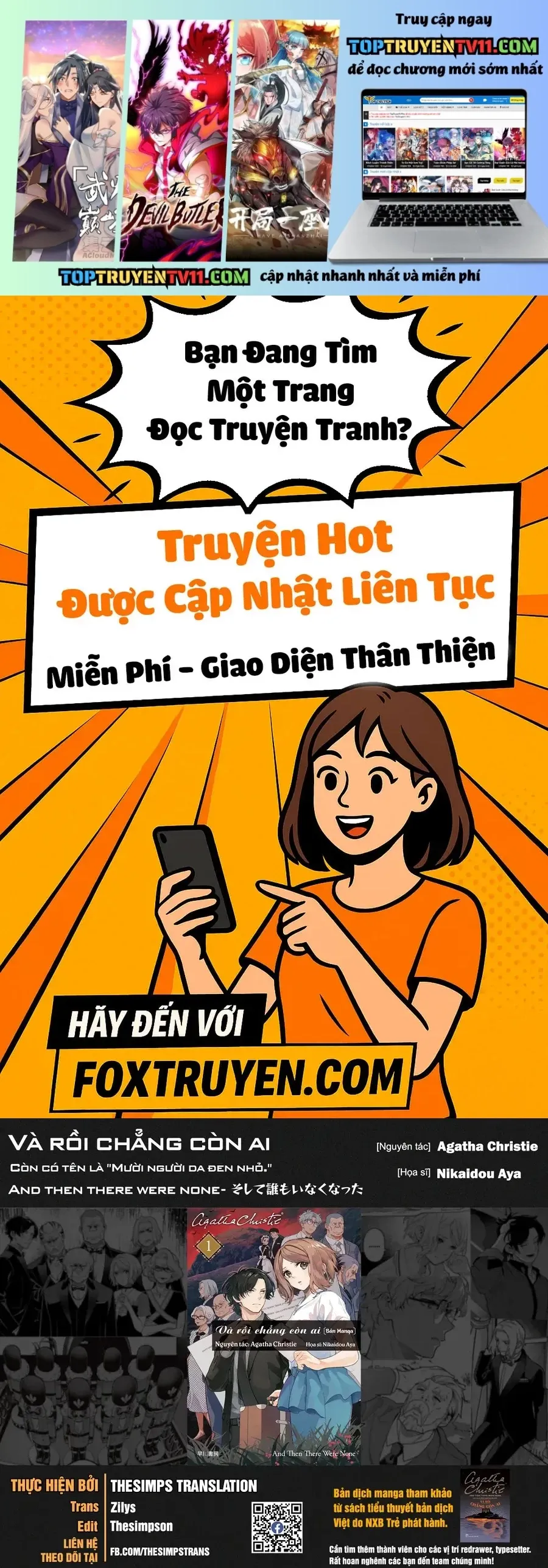 Và Rồi Chẳng Còn Ai Chap 16 - Next Chap 17