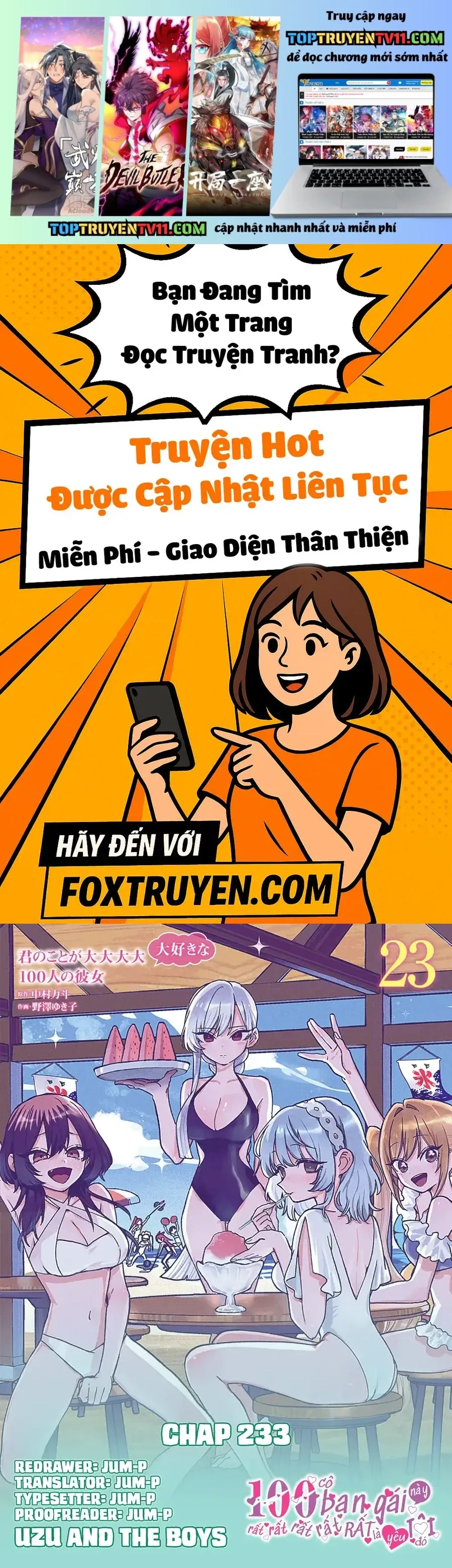 Kimi No Koto Ga Dai Dai Dai Dai Daisuki Na 100-Ri No Kanojo [Chap 233]