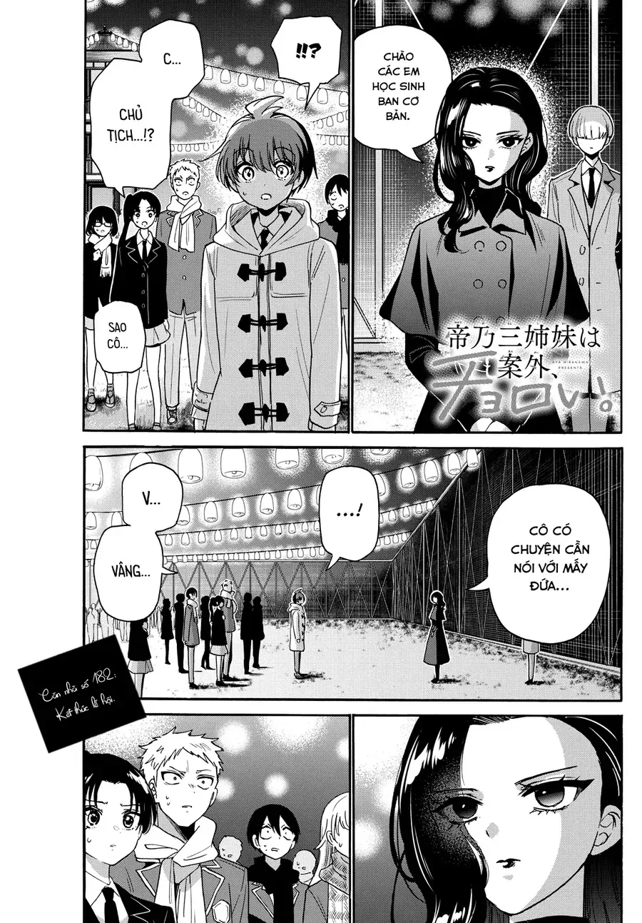 Ba Chị Em Nhà Mikadono Dễ Đối Phó Thật Đấy Chap 182 - Next Chap 181