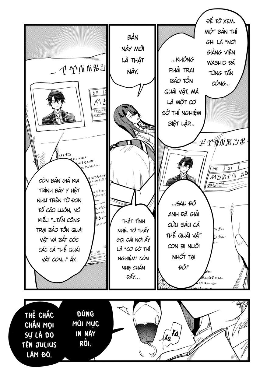 Con Quái Vật Mà Tôi Dạy Dỗ Năm Xưa Đã Hóa Thành Một Thiếu Nữ Xinh Đẹp Và Đến Gặp Tôi. Chap 33 - Next Chap 32