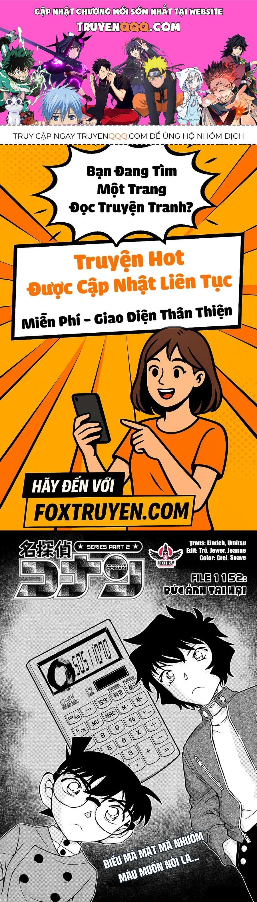Thám Tử Conan Chap 1152 - Next Chap 1151
