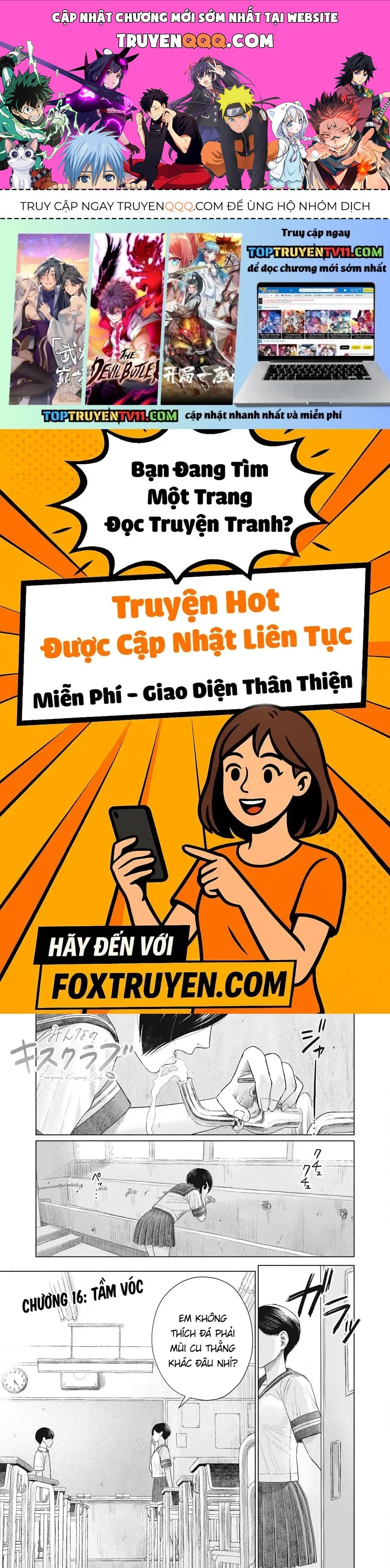 Câu Lạc Bộ Hôn Hít Cho Mọi Nhà Chap 16 - Next Chap 15