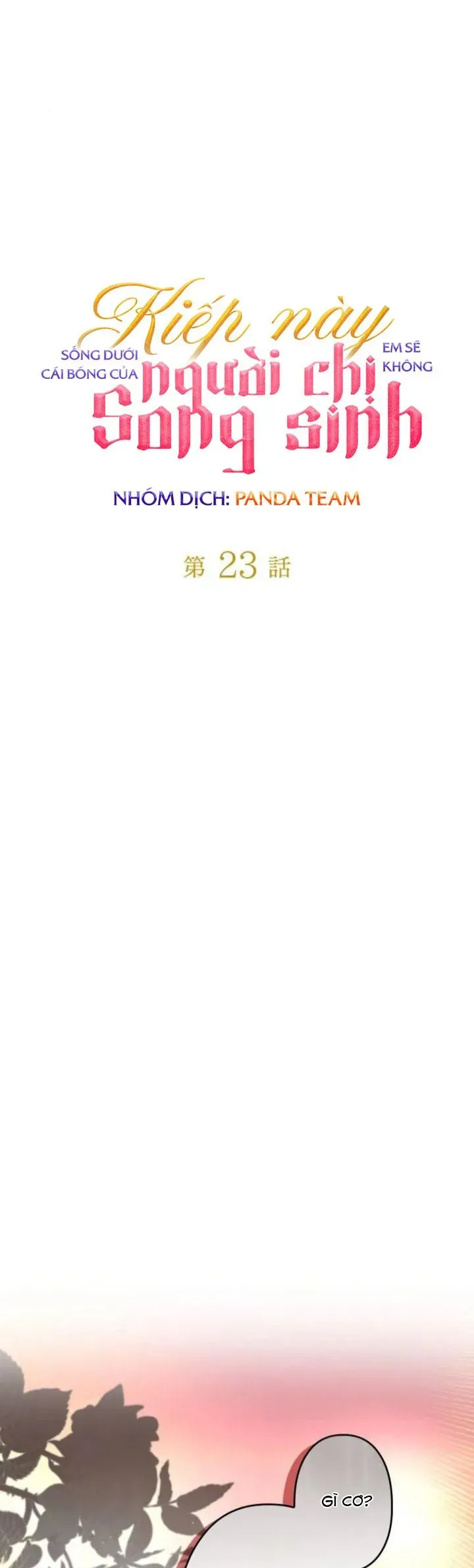 Kiếp Này Em Sẽ Không Sống Dưới Cái Bóng Của Người Chị Song Sinh Chap 23 - Next Chap 22