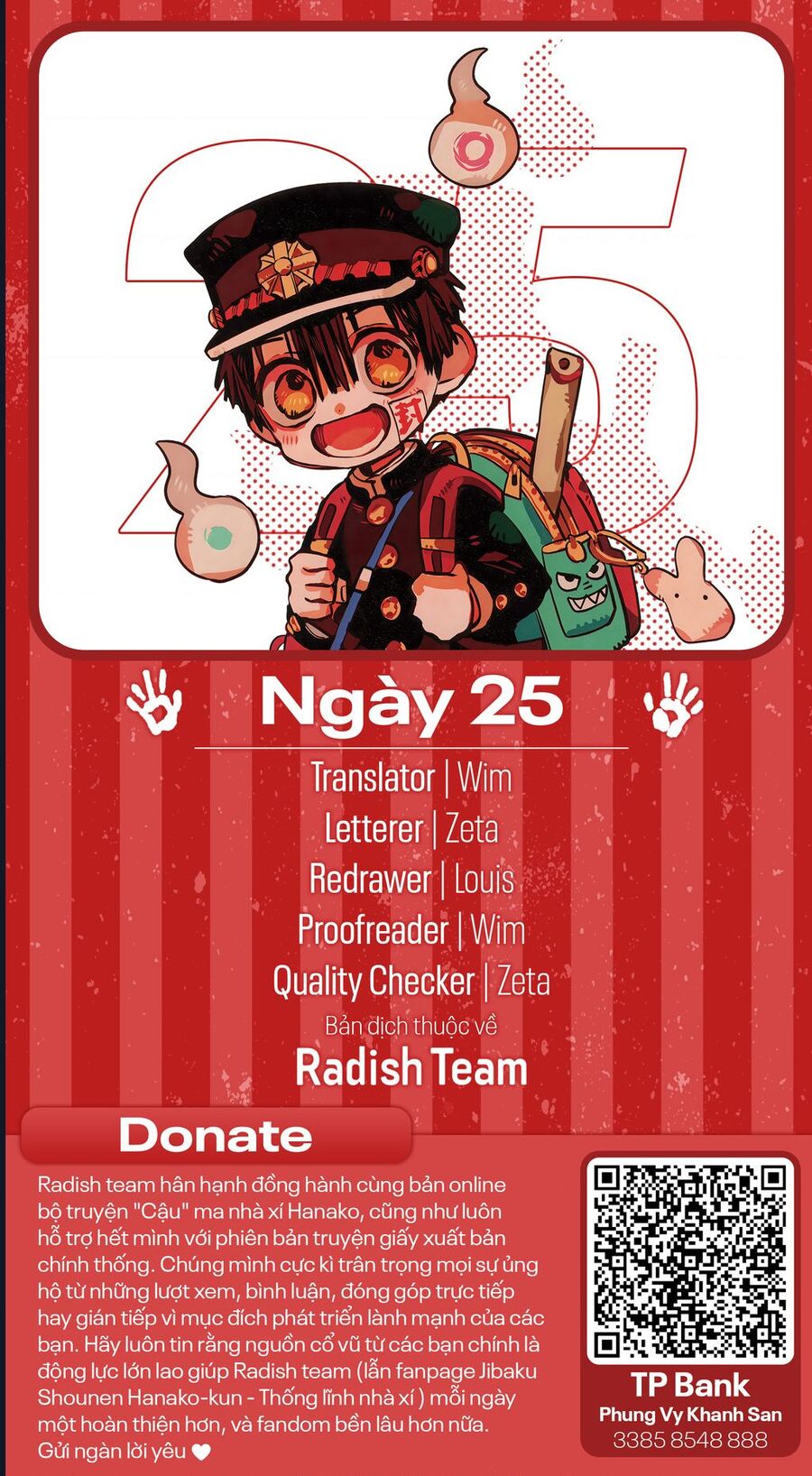 Hanako-kun sau giờ học Chap 25 - Next Chap 24