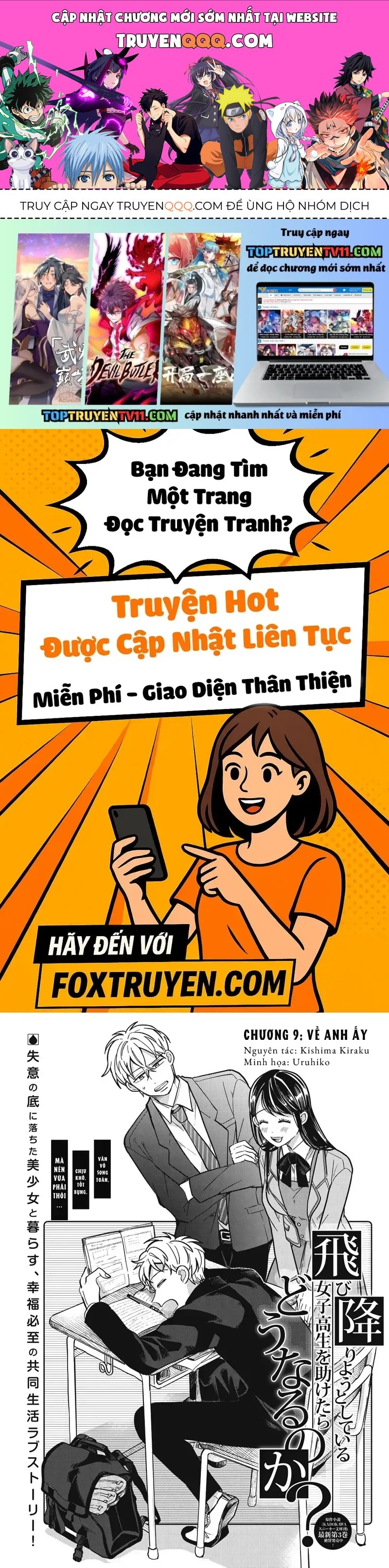 Chuyện Gì Sẽ Xảy Ra Nếu Bạn Cứu Một Nữ Sinh Trung Học Đang Định Nhảy Lầu? Chap 9 - Next Chap 8