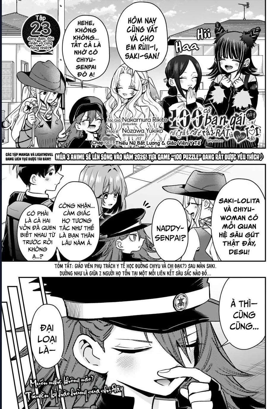 Kimi No Koto Ga Dai Dai Dai Dai Daisuki Na 100-ri No Kanojo Chap 234 - Next Chap 233