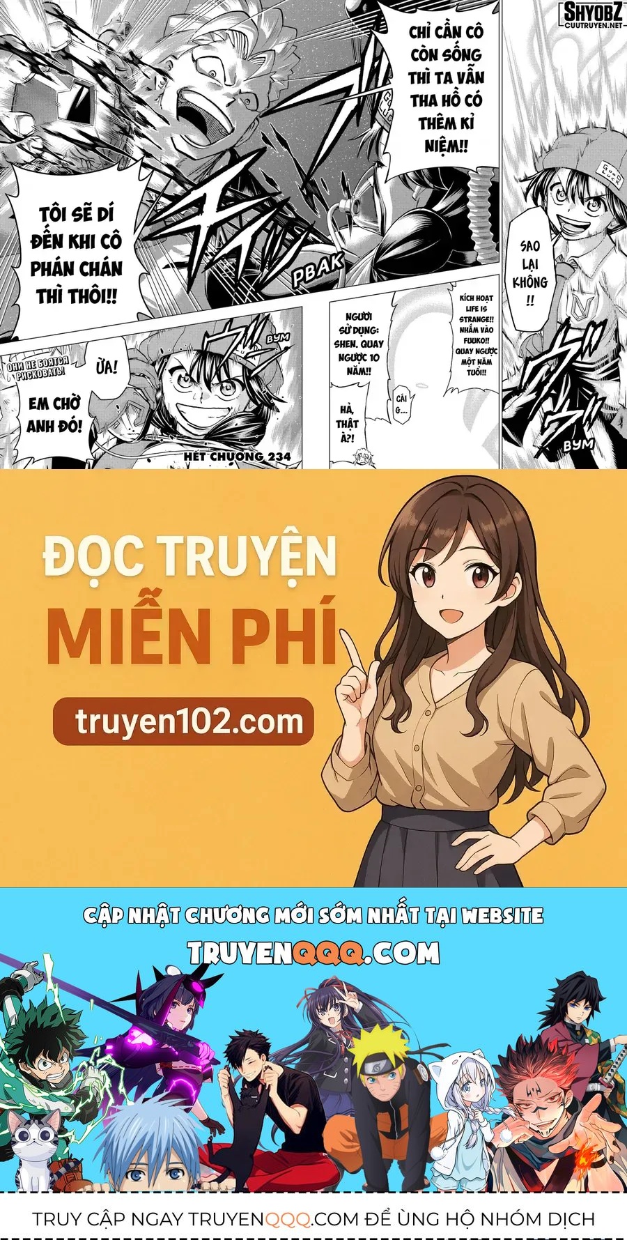 Bất Hạnh và Bất Tử Chap 234 - Next Chap 233