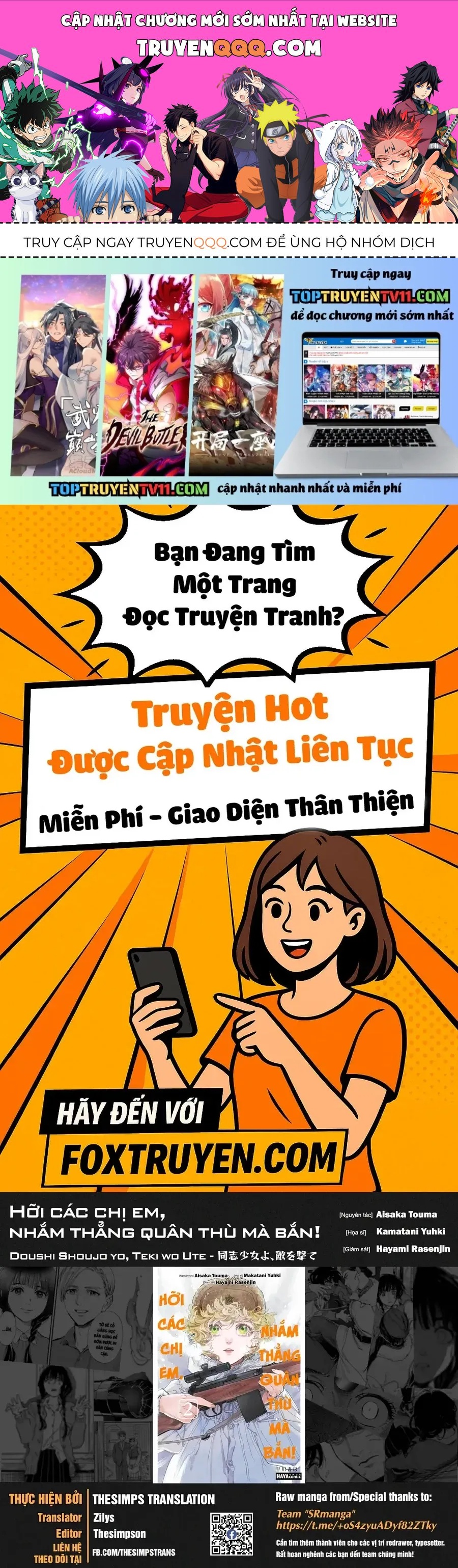 Hỡi Các Chị Em, Nhắm Thẳng Quân Thù Mà Bắn. Chap 12 - Next Chap 11