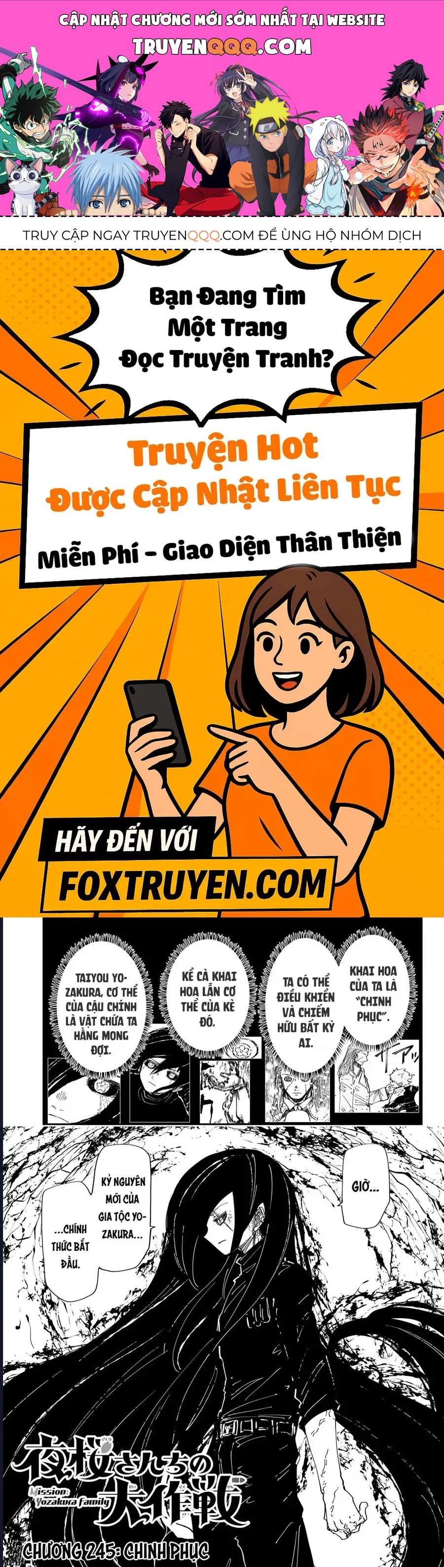 Gia Tộc Điệp Viên Yozakura Chap 245 - Next Chap 244