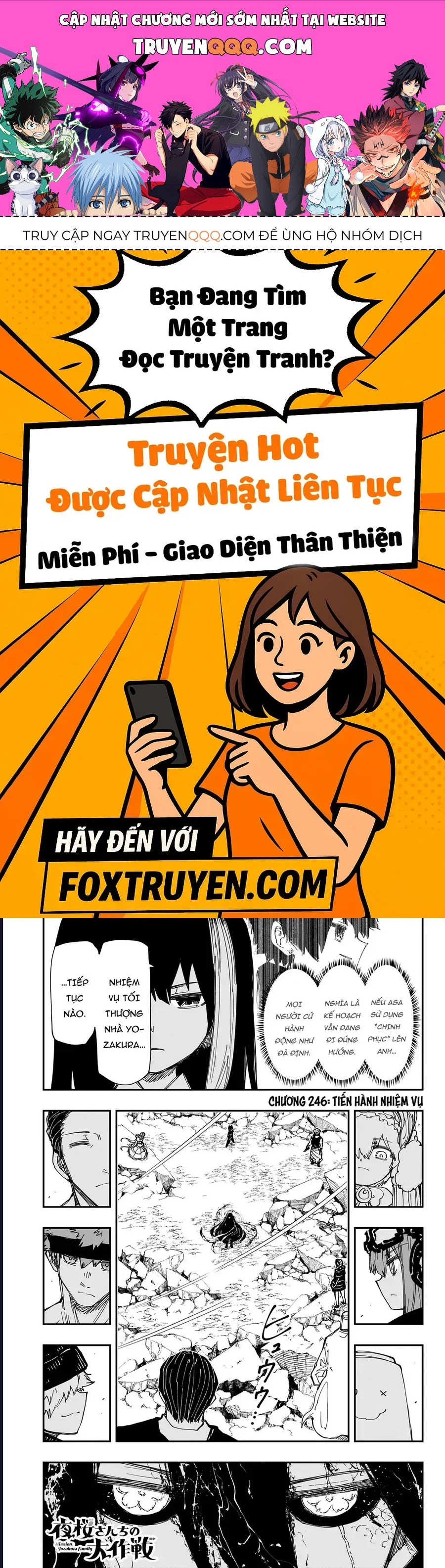Gia Tộc Điệp Viên Yozakura Chap 246 - Next Chap 245