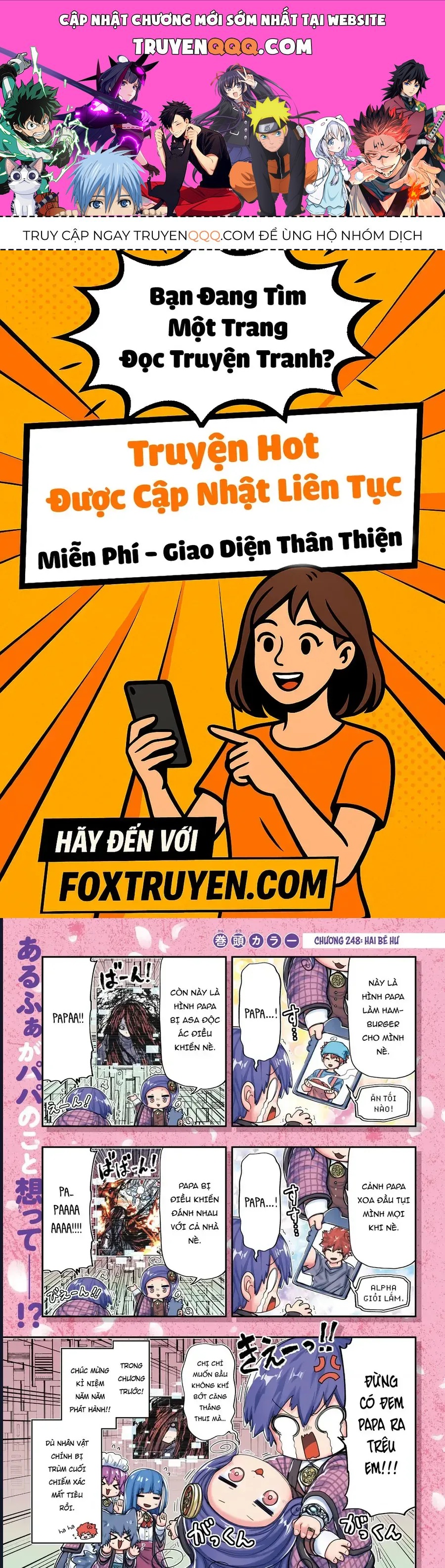 Gia Tộc Điệp Viên Yozakura Chap 248 - Next Chap 247