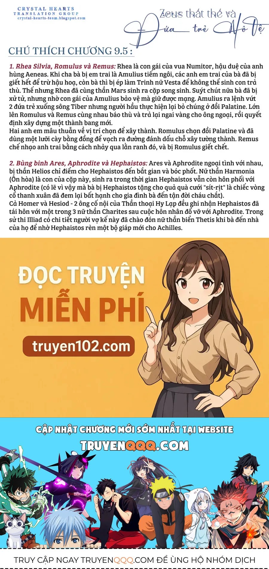 Zeus Thất Thế Và Đứa Trẻ Nô Lệ (Ochibure Zeus To Dourei No Ko) Chap 9.5 - Next Chap 9.2