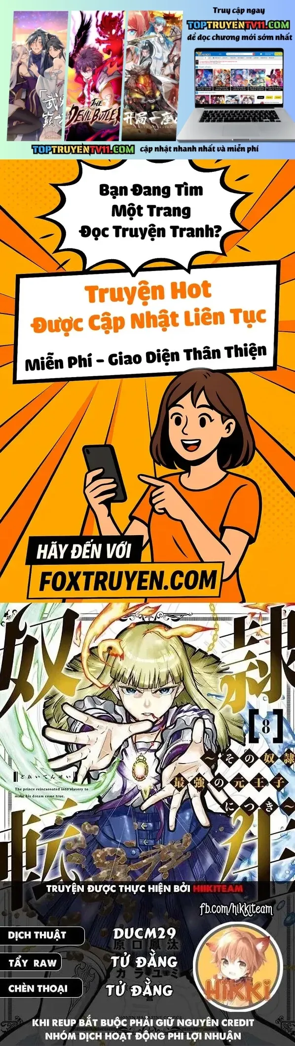 Dorei Tensei: Sono Dorei, Saikyou no Moto Ouji ni Tsuki Chap 103 - Next Chap 102